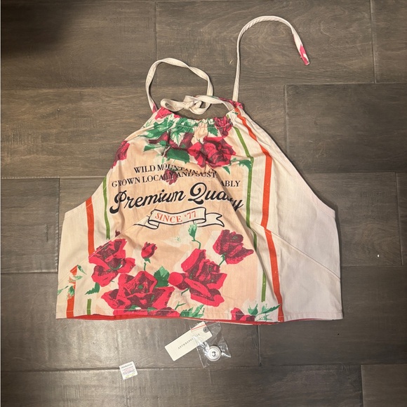 NWT ✨ Anthropologie Maeve Printed Halter Top - Picture 3 of 9